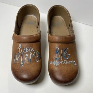 Dansko Clogs Shoes Womens Size 41 Brown Leather Little Dreams Big Adventures